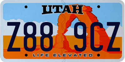 UT license plate Z889CZ