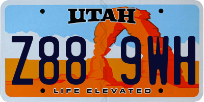 UT license plate Z889WH