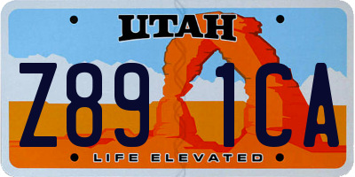UT license plate Z891CA