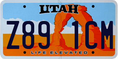 UT license plate Z891CM