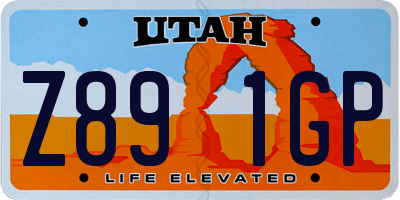 UT license plate Z891GP