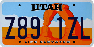 UT license plate Z891ZL