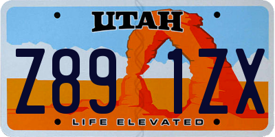 UT license plate Z891ZX