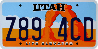 UT license plate Z894CD
