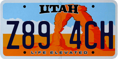 UT license plate Z894CH