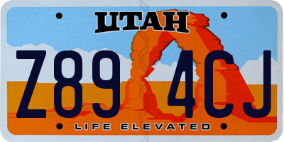 UT license plate Z894CJ