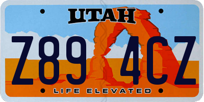 UT license plate Z894CZ