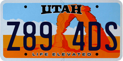 UT license plate Z894DS