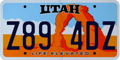 UT license plate Z894DZ