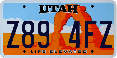 UT license plate Z894FZ