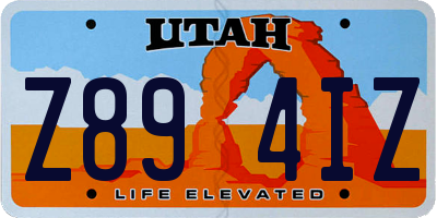 UT license plate Z894IZ