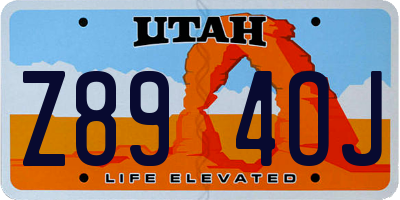 UT license plate Z894OJ