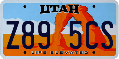 UT license plate Z895CS