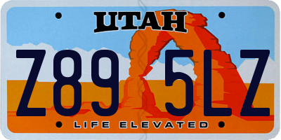 UT license plate Z895LZ
