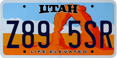 UT license plate Z895SR