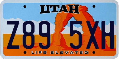 UT license plate Z895XH
