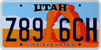 UT license plate Z896CH