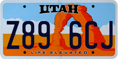 UT license plate Z896CJ