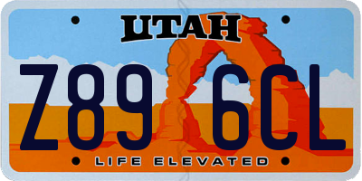 UT license plate Z896CL