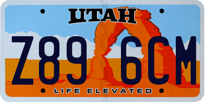 UT license plate Z896CM