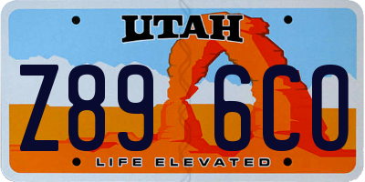 UT license plate Z896CO