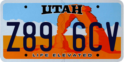 UT license plate Z896CV