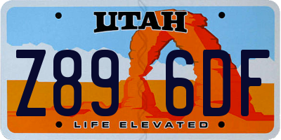 UT license plate Z896DF