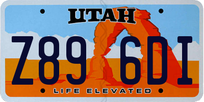 UT license plate Z896DI