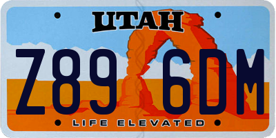 UT license plate Z896DM