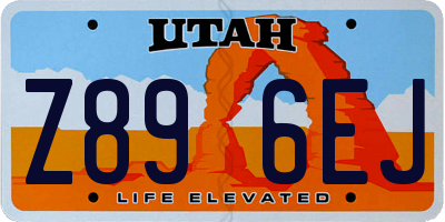 UT license plate Z896EJ