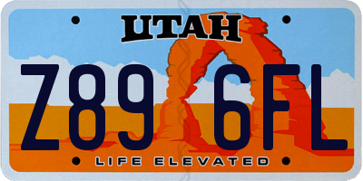 UT license plate Z896FL
