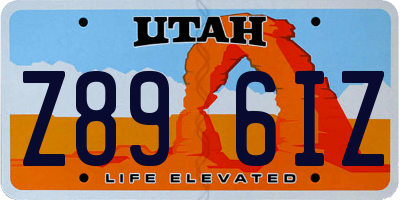 UT license plate Z896IZ