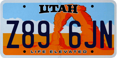 UT license plate Z896JN