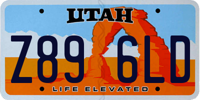 UT license plate Z896LD