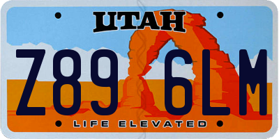 UT license plate Z896LM