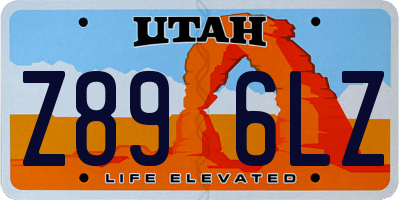 UT license plate Z896LZ