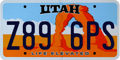 UT license plate Z896PS