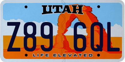 UT license plate Z896QL