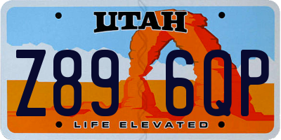 UT license plate Z896QP
