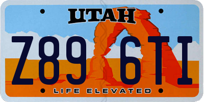 UT license plate Z896TI