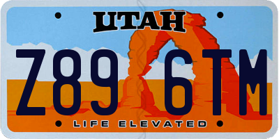 UT license plate Z896TM