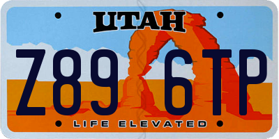 UT license plate Z896TP