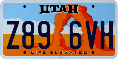 UT license plate Z896VH