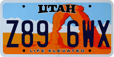 UT license plate Z896WX