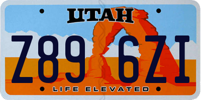 UT license plate Z896ZI