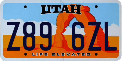 UT license plate Z896ZL