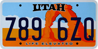 UT license plate Z896ZQ