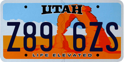 UT license plate Z896ZS