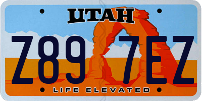 UT license plate Z897EZ