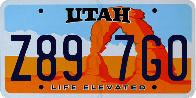 UT license plate Z897GO